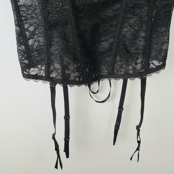 NWT Adore Me Black Lace Bustier Corset Top - Picture 6 of 10